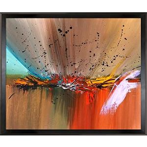 ArtistBe Illogical Island with Studio Black Wood Angle Frame, 22.5" x 26.5"