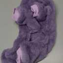 Idepet Fuzzy Velvet Dog Pajamas, Plush Dog Sweater Onesie Soft Pet Clothes Winter Outfit Doggy Pjs Puppy Jumpsuit, Cat Coat (Small, Purple)