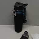 RAYMYLO Insulated Water Bottle 24oz, Triple Wall Vacuum Stainless Steel (Cold for 24Hrs, Hot for 12Hrs), Leak Proof & Non-BPA, 24oz Hydro Water Flask with Paracord Handle & Straw Spout Lids (Indigo/Black)