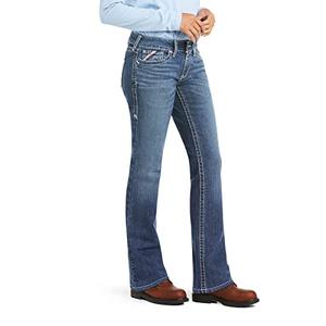 Ariat Female FR DuraStretch Entwined Boot Cut Jean Oceanside 31L