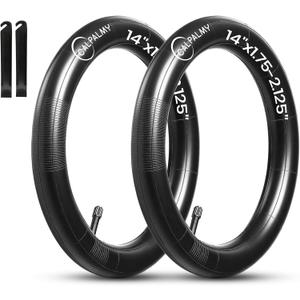 14’’ x 1.75/ 1.95/ 2.125 Road/ Mountain Bike Replacement Inner Tubes Schrader Valve 32mm with 2 Tire levers for Road Bikes with Tire Size of 14’’