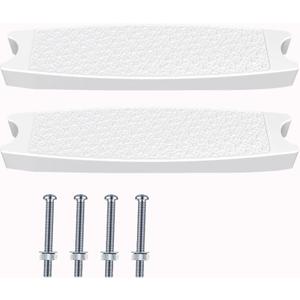Pack of 2 Universal Pool Ladder Steps Replacement, 18" Heavy-Duty Molded Plastic Swimming Pool Ladder Rung Steps for Inground and Above Ground Pools