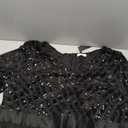 Womens Plus Size Formal Dresses - V Neck 3/4 Sleeve Sequin Prom Evening Gowns Long Maxi Dress (Black), Size 22W