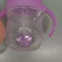 Munchkin Any Angle Sippy Cups for Toddlers, Spill Proof Weighted Straw Cup with Transition Handles for Babies 6 Months and Up, 7 Ounce, 2 Pack, Pink/Purple