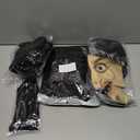 Realistic Face Mask for Adults Human Face Old Man Mask Wrinkle Face Mask Halloween Scary Mask Ghost Alien Mask(10ATN)