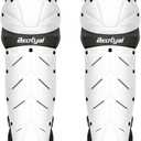 Baseball Softball Catcher Leg Guards Shin Guards for Youth Adult (15"-Adult White)