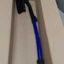 SubZero 14039 50" Crossover Super Duty Extendable Snowbroom with Pivoting Head and Integrated Ice Scraper , Black/Blue