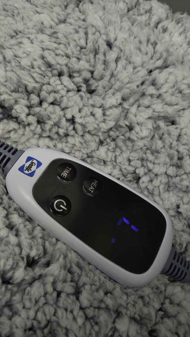 SEALY Electric Blanket Heated Throw 50"x60" Soft Double Sherpa Super Cozy with 6 Fast Heating Levels & 210 Hours Auto Off, Over Heat Protection, Machine Washable, Charcoal