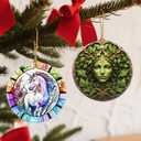 Christmas Ornaments, 2.8 Inch Ceramic Hanging Ornament, Christmas Tree Ornaments, Xmas Decorations, Holiday Decorations, Holiday Party Gifts, and Xmas Gift Ideas