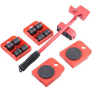 Mr Hercules Furniture Lift Mover Tool Set,Furniture Lifter Tool with Lifting Lever & 4 Wheels,Heavy Furniture Moving Sliders Appliance Rollers Heavy Duty Mover Dolly Sliders Tool Furniture Lifter