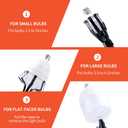 Light Bulb Changer for High Ceilings, 5-20FT Telescopic Pole 26FT Max Reach, Segment Lock & Non-Slip Grip, Suction Cup & Basket for Multi-Type Bulbs, 3/4" Acme Thread for Home/Commercial Use