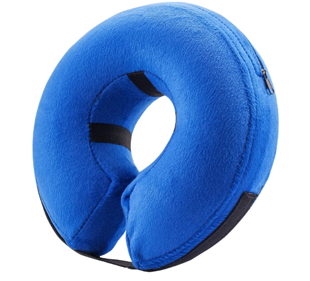 BENCMATE Inflatable Dog Cone Collar Alternative, Soft Dog Cone for Small Medium Large Dogs and Cats, Neck Recovery ECollar Donut Collar After Surgery (Large, Constellation)