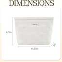 Quilted Cotton Makeup Pouch, Large Floral Makeup Bag for Women, Kawaii Travel Cosmetic Pouch Coquette Organizer Bag