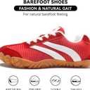 Barefoot Shoes Women Men - Wide Toe Box Sneakers Women Casual Tennis Shoe | Zero Drop Minimalist Trainers Hiking Walking Shoes | Lightweight Breathable Non-Slip Comfortable Fashion Sneakers Footwear (Red) 8-8.5 Women/6.5-7 Men