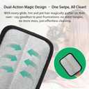 2 Pcs Static Pet Hair Removal Gloves, Reusable Electrostatic Pet Cat Dog Hair Remover Grooming Gloves,Pet Hair Remover Brush for Couch, Carpet, Furniture, Clothes & Car Interior