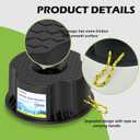 Trailer Jack Block, 4 Pack Heavy Duty Camper Jack Pads UV Resistant