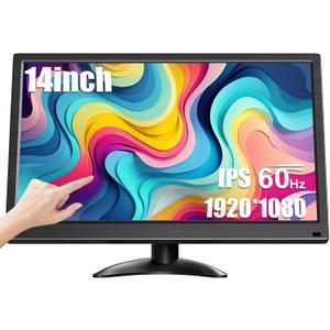 14 Inch Touch Screen Monitor FHD 1080P 60hz 99% sRGB IPS/BNC/HDMI/USB-C Computer Monitor Plug & Play, for Laptop PC Phone Raspberry Pi Switch PS4 PS5