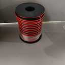 VIABRICO 12Gauge 100FT Electrical Wire Cable 2 Conductors Red Black Cable Hookup LED Lighting Strips Flexible Extension Cord 12AWG Copper Clad Aluminum 12V/24V DC 30.5M