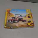 LEGO Creator 3 in 1 Flatbed Truck with Helicopter Toy, Transforms from Flatbed Truck Toy to Propeller Plane to Hot Rod and SUV Car Toys, Gift Idea for Boys and Girls Ages 7 Years Old and Up, 31146