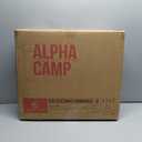 ALPHA CAMP Stadium Seat Chair for Bleachers with Back & Arm Rest (Black Grey-2pcs)