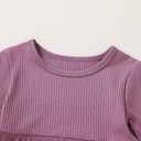 YOUNGER TREE Toddler Baby Girls Fall Clothing Solid Cotton Pit Irregular Skirt Winter Dress Long Sleeve Skirt Outfits (Pink)