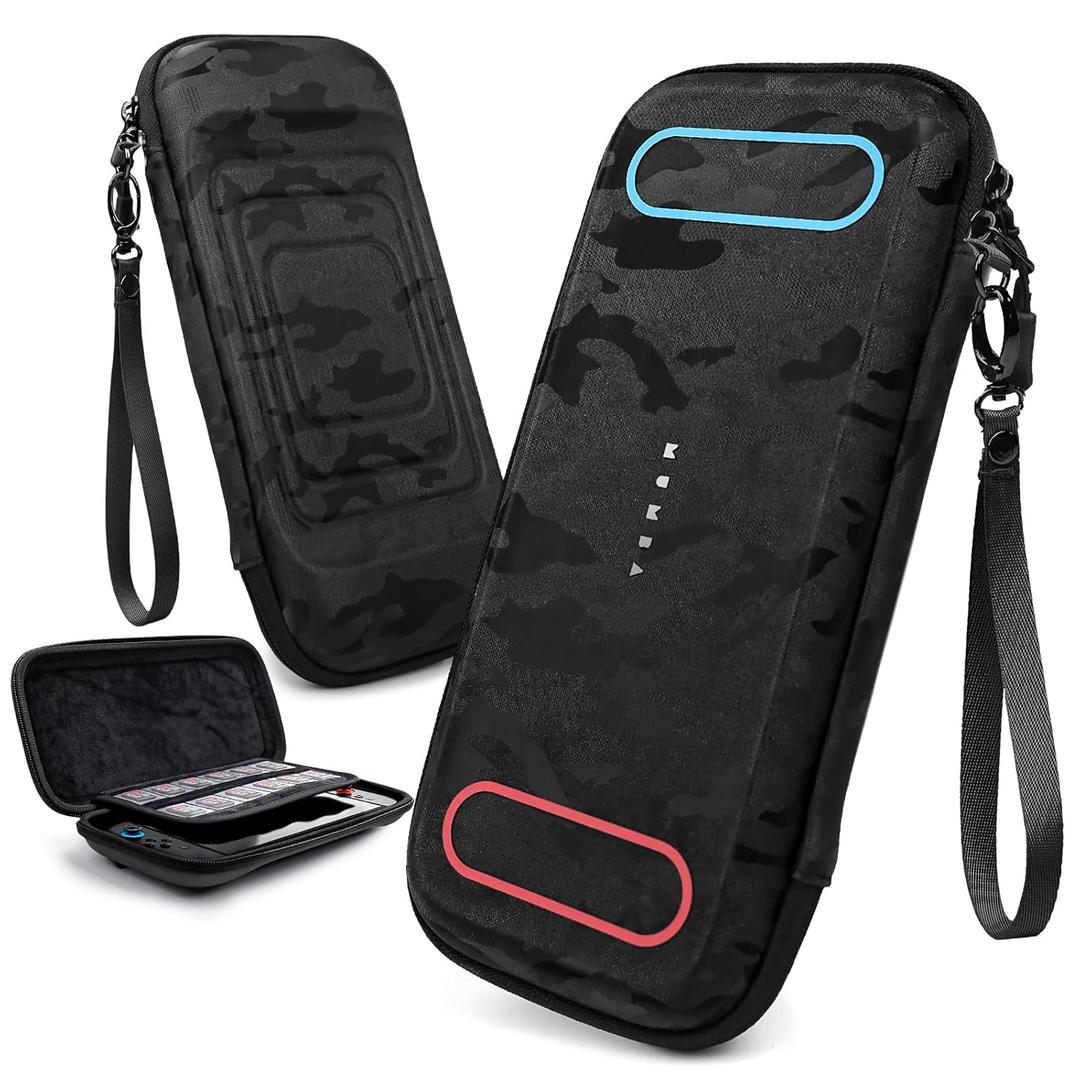 Mumba Carrying Case for Nintendo Switch 2 2025, [Slim Version] Travel Case with 12 Game Cartridge slot Portable Bag Protective Carry handbag Pouch Shell Accessories [Portable & Lightweight] (Stealth)
