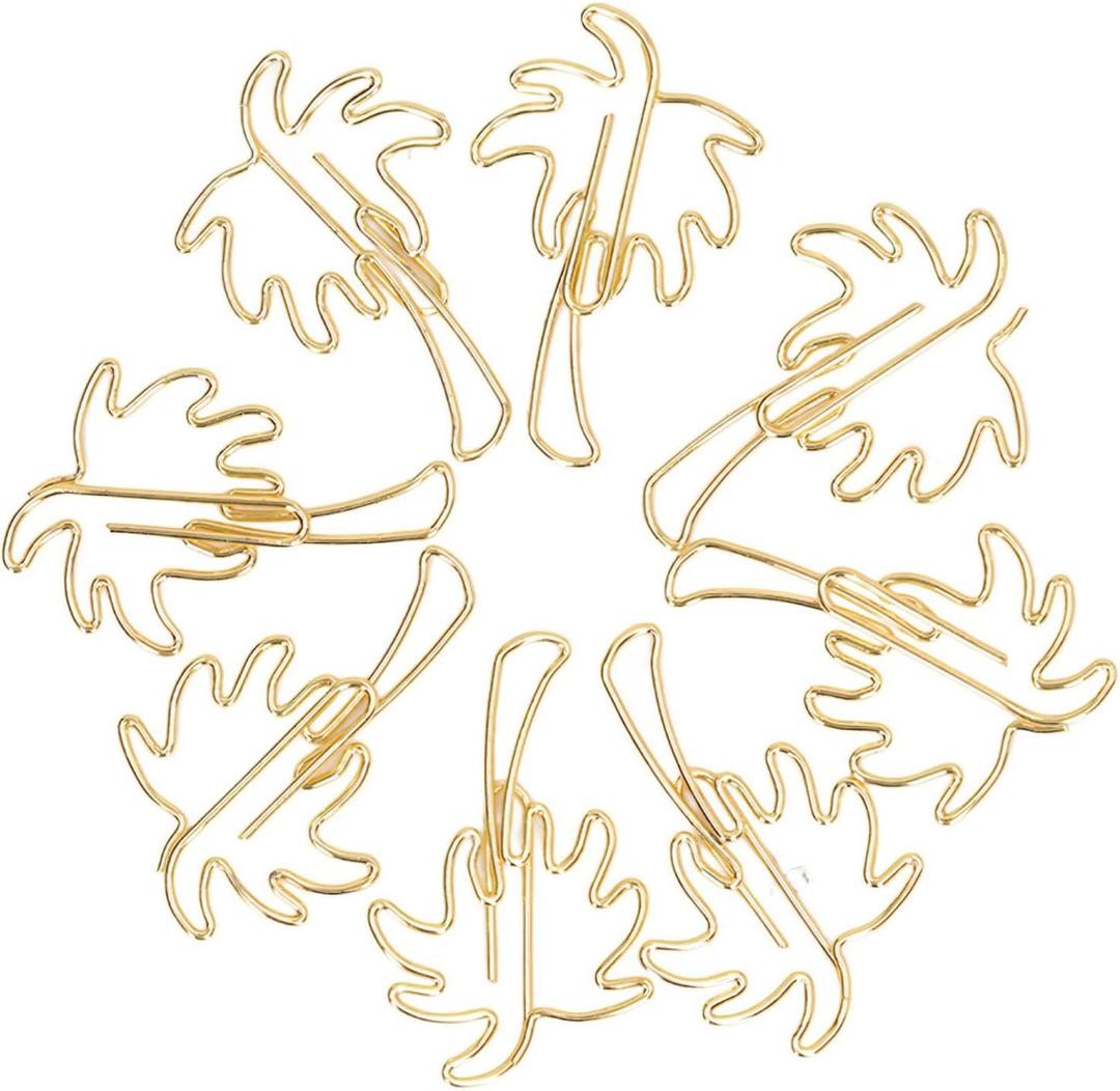 50pcs Paper Clips, Cute Paper Clips Palm Tree Shape Paperclip Paper Clips Paper Clips Smooth Small Fun Paper Clips for School Office Supplies