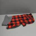 Dachshund Coats Waterproof Suitable for Dachshunds Sausage Weiner Dog Winter Coat Padded Fleece Puppy Snowsuit with Adjustable Bands Reflective Stripe - Plaid Red - Large