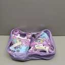 Rainbow Toddler Roller Skates - Size 4 Adjustable | Light Up Quad Skates for Girls & Boys Beginners Aged 3-12 (Small- 11C-1)