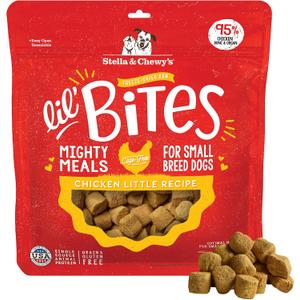 Stella & Chewy's Lil’ Bites for Small Breed Dogs – Chicken Little Recipe – Protein Rich, Grain Free Dog & Puppy Treat – Great Meal or Snack for Training & Rewarding – 7 oz (EXP 08/12/27)