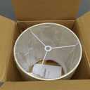 Wellmet No Assembly Required, 8" Diameter x11" High Lampshade, Light Yellow