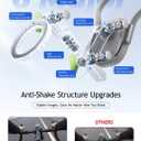 MAGIC JOHN Magnetic Neck Mount for Phones/Action Camera, Neck Cell Phone Holder POV/Vlog Selfie Mount Chest Stand Strap Video Recording for iPhone Samsung Phones AKASO/Go Pro/Insta360X5/DJI360 Camera (Green)