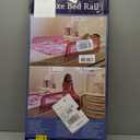 Dream On Me Mesh Security Bed Rail Toddler Safety Guard with breathable mesh, reinforced anchor system, lightweight, portable, fits adult twin-size beds, Pink