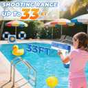 Electric Water Gun, 2 Pack Water Guns for Adults Kids, 1000CC Capacity Water Pistol, 33FT Range Rechargeable Automatic Squirt Guns, Perfect Pool Toys for Beach Backyard Outdoor Fun Boys Girls Gifts