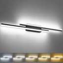 PRESDE 48inch LED Light Fixtures for Bathroom Above Mirror Black Vanity Light Modern Bath Vanity Lighting Bar 5CCT