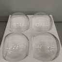 YOUEON 4 Pcs Small Glass Bubble Bowl Vases 6" W x 4.5" H, Round Floating Candle Holders, Glass Terrarium Bowls, Globe Flower Vase Centerpiece for Wedding Event Home Decor