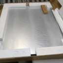 LOAAO 24X32 Bronze Bathroom Mirrors for Vanity, Rounded Rectangle Brushed Bronze Metal Frame Mirror, Anti-Rust, Hangs Horizontally or Vertically