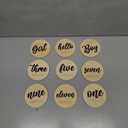 Baby Monthly Milestone, Wooden Baby Milestone Signs, Monthly Milestone Wood Discs, Baby Milestone Discs (S001)