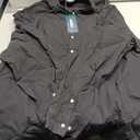 HOdo Big and Tall Mens Cotton Button Down Shirt (Black, XXXL)
