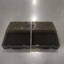 Chunful 2 Pcs Name Tag Holder with Case, Foam Name Badge Storage Tray Holds 48 Badges ID Badge Tray Organizer for Desk Classroom Office School, 14 x 10.6 x 4 in (Black)