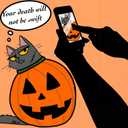 3 x IHR Ideal Home Range Cocktail Napkins Disposable 3-Ply Paper Party Napkin Pack, 5" x 5", Great Snark Pumpkin, 20-Count