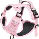 HEELE Dog Harness Dog Harness Small Dog No Pull Harness with Soft Handle Reflective Harness Adjustable, Pink, Small