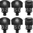 Billiard Pool Table Pockets Heavy Duty PU Leather Billiard Pockets Set of 6Including 4 Corner Pockets and 2 Side Pockets,Black