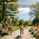 2-in-1 GPS Tracker for Dogs: Smart Pet Collar with Real-Time Tracking,No Monthly Fee/Subscription (iOS Only) Waterproof, Anti-Lost,365-Day Long Battery Life GPS Tracker Dog Collar(Tracker Included), Size: L(12.5''-21'')