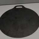 Victoria 15-Inch Cast Iron Tawa Dosa Pan, Pizza Pan with a Loop Handle, Crepe Tawa Pre seasoned with Flaxseed Oil, Made in Colombia