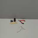 Hair Extensions Tool Kit: 200 Pcs Silicone Lined Micro Links Beads, 1 Three Hole Hair Pliers, 1 Roll Sewing Thread, 1 Loop Needle Threader, 1 Pulling Hook Needle, 8 Sewing Needles (Dark Brown)