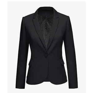 LookbookStore Womens Notched Lapel Pockets Button Work Office Blazer Jacket Suit, XL