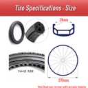 Bicycle Solid Tire 14x2.125 Airless Honeycomb Tire 14 Inch Explosion-Proof Anti-Puncture Tyre for Electric Bike, 142.125