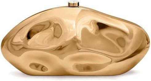 Acrylic Clutch Purse for Women Evening Bag, Irregular Shell Acrylic Purse Box Clutch with Chain for Party Wedding Prom