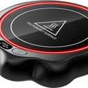 Gaiatop Mug Warmer, 50W Cute Cat Paw Cup Warmers, 3 Temp Settings, 2-10H Auto Shut Off, Coffee Accessories Keep Beverage Hot for Desk and Home, Heated Plate Stocking Stuffers for Tea Candle Black